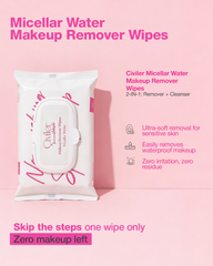 2-in-1 Makeup Remover Wipes (Micellar Water)
