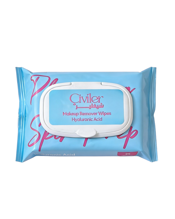 3-in-1 Makeup Remover Wipes (Hyaloronic Acid)
