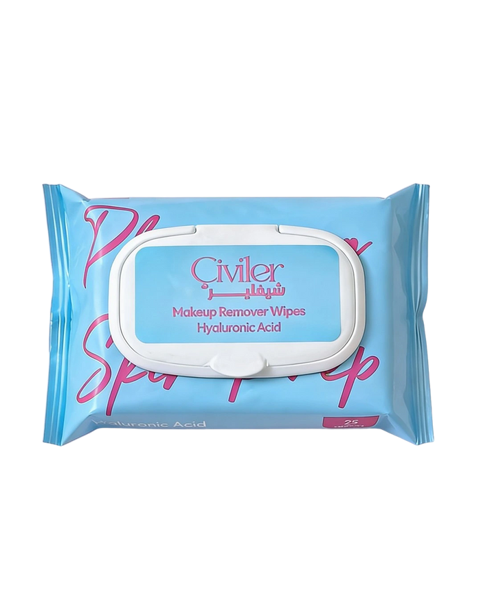 3-in-1 Makeup Remover Wipes (Hyaluronic Acid)