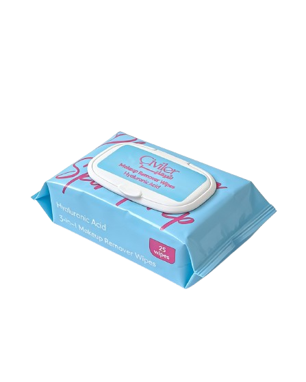 3-in-1 Makeup Remover Wipes (Hyaloronic Acid)