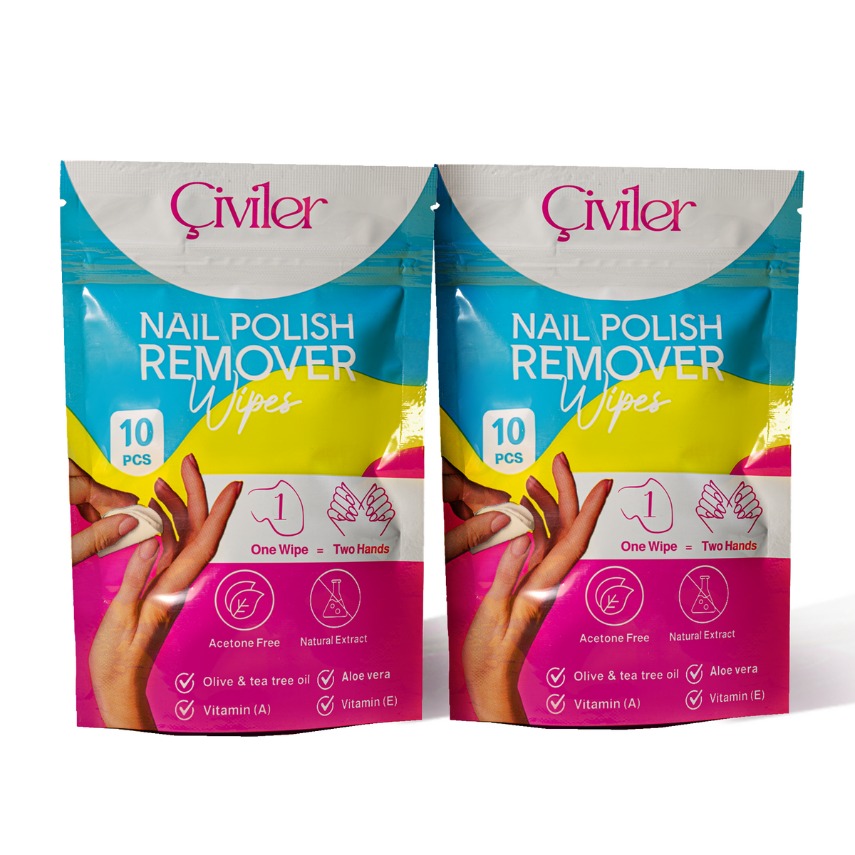 Double Deal Nail Polish Remover Wipes