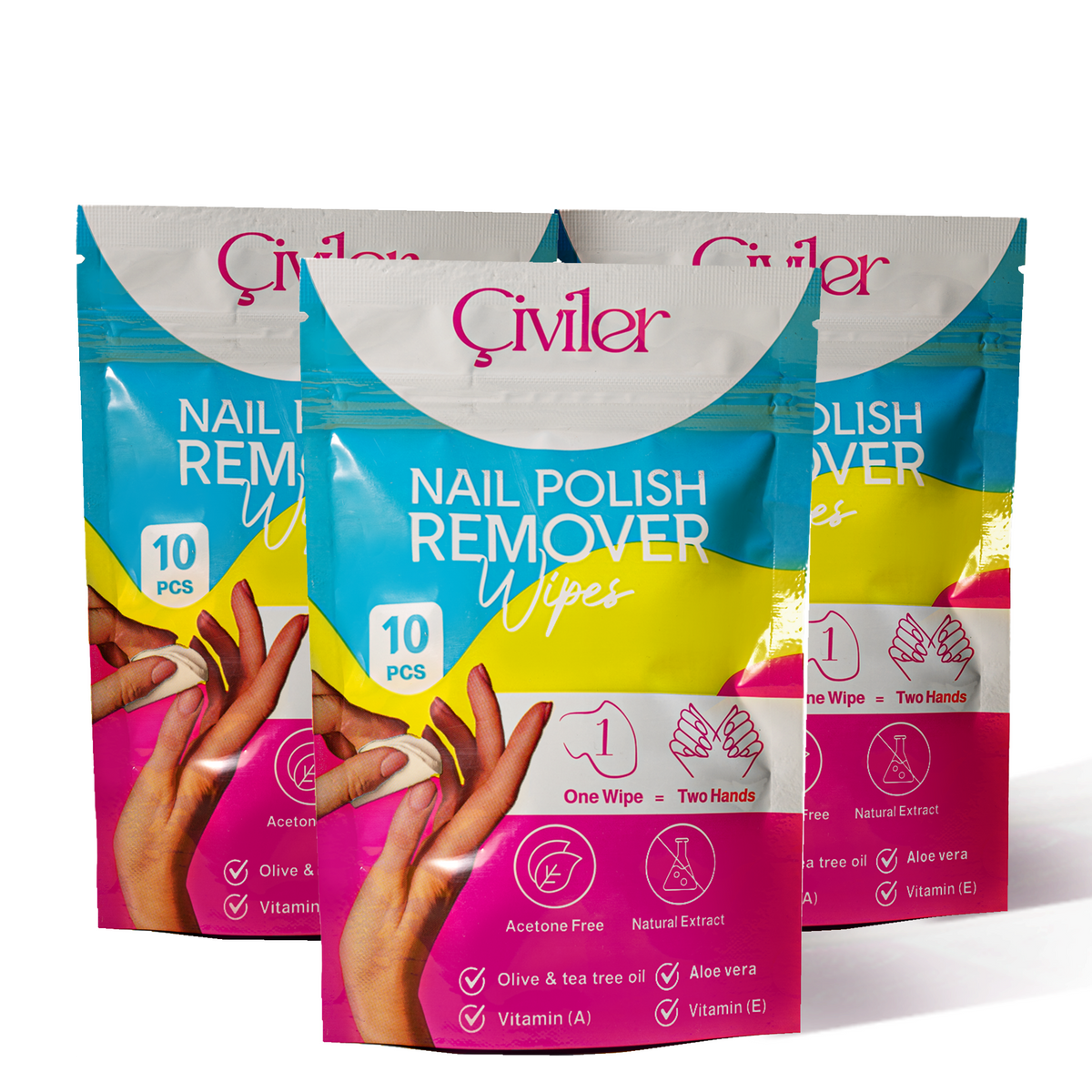 Triple Deal Nail Polish Remover Wipes